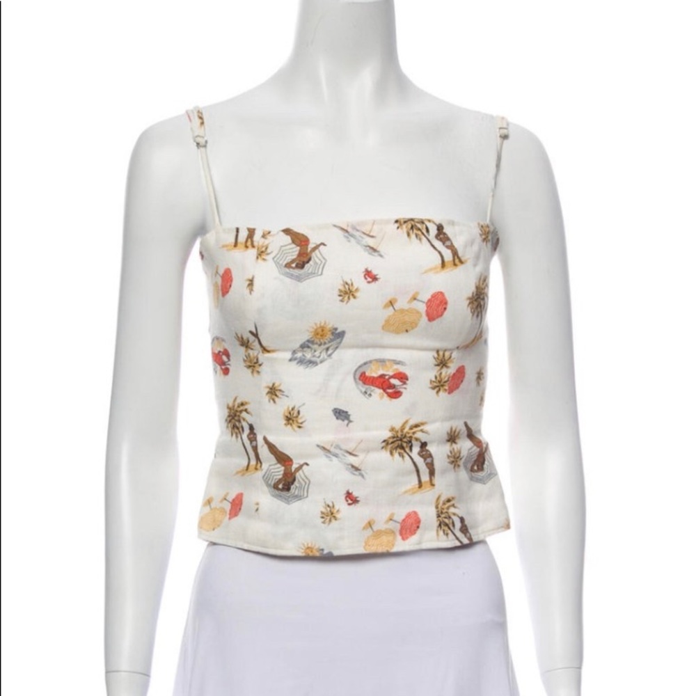 reformation linen top